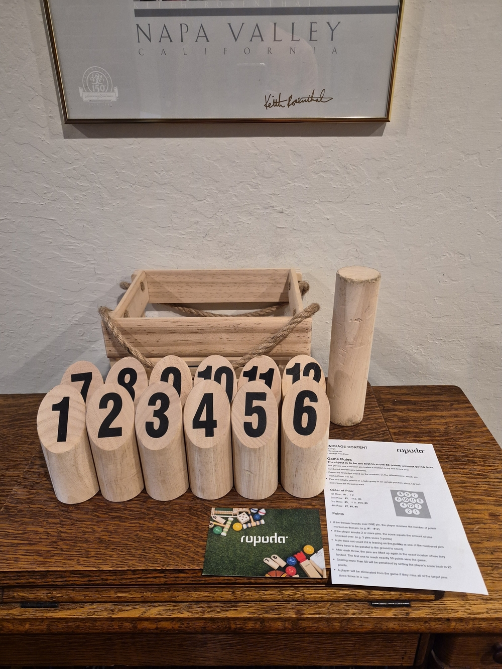 ROPODA Wooden Throwing Game Set